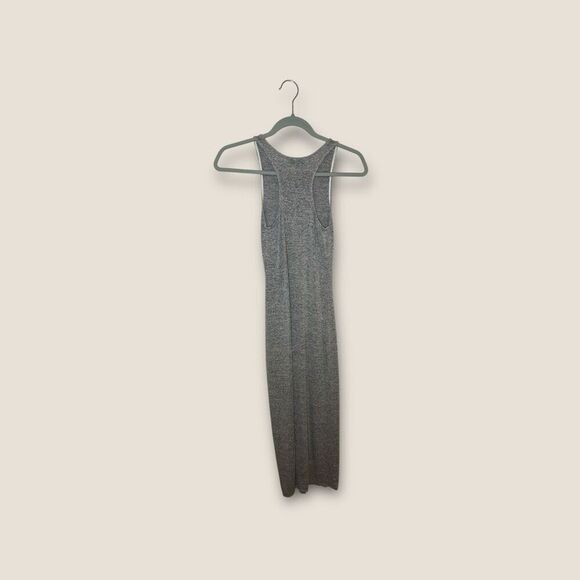 Wilfred Free Heathered Gray Midi Tank Dress Slit Size XS - Picture 2 of 6